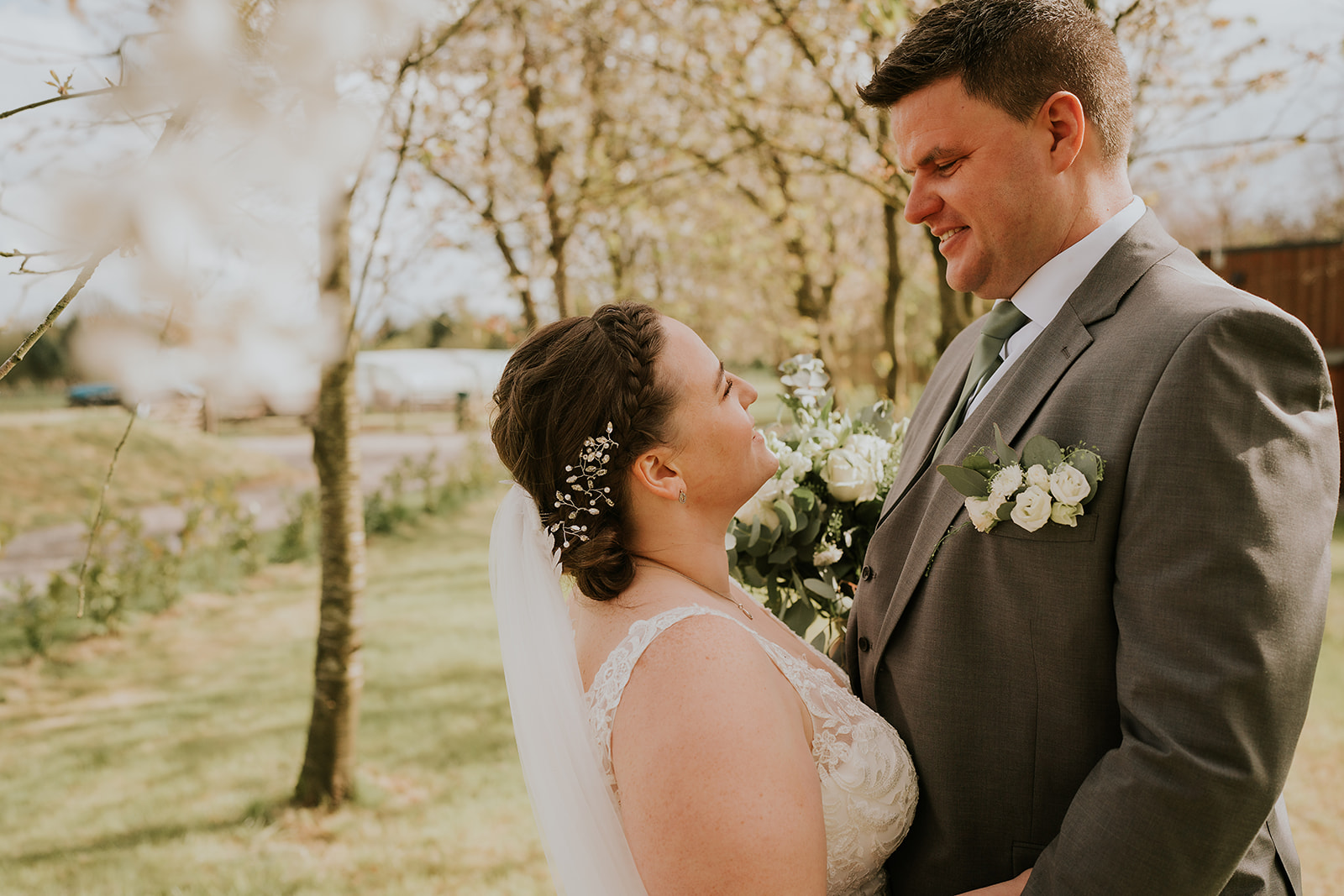 Ashleigh and Jamie wedding venue decorated by family with handcrafted details