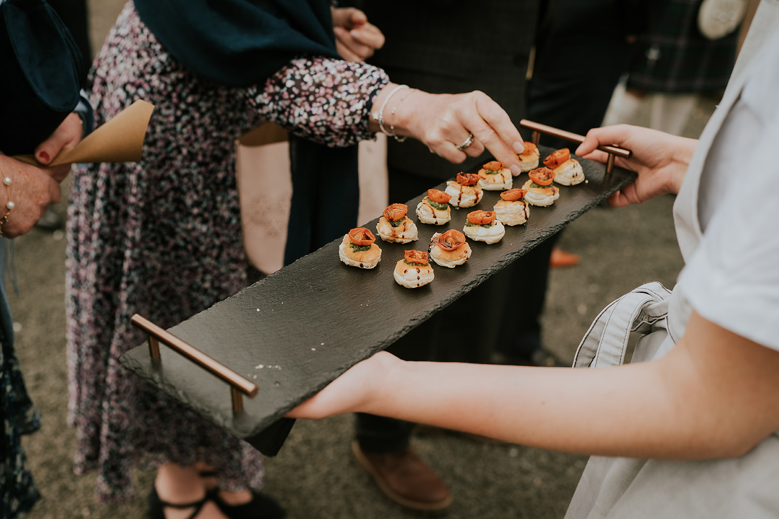 Ashleigh and Jamie wedding guests celebrating at Vallum Weddings venue