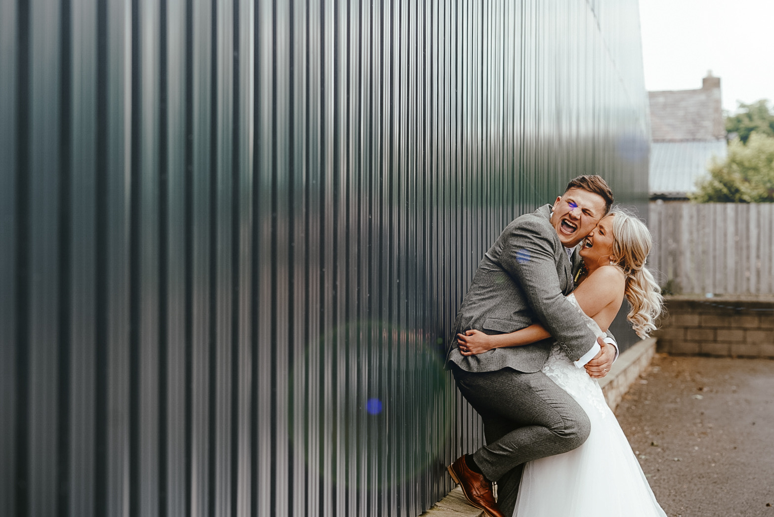 Sophie and Samuel laid back rustic BBQ wedding celebration at Vallum Weddings